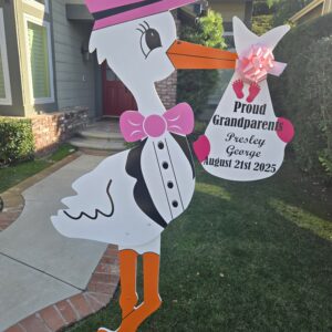Grandparent Stork Yard Sign